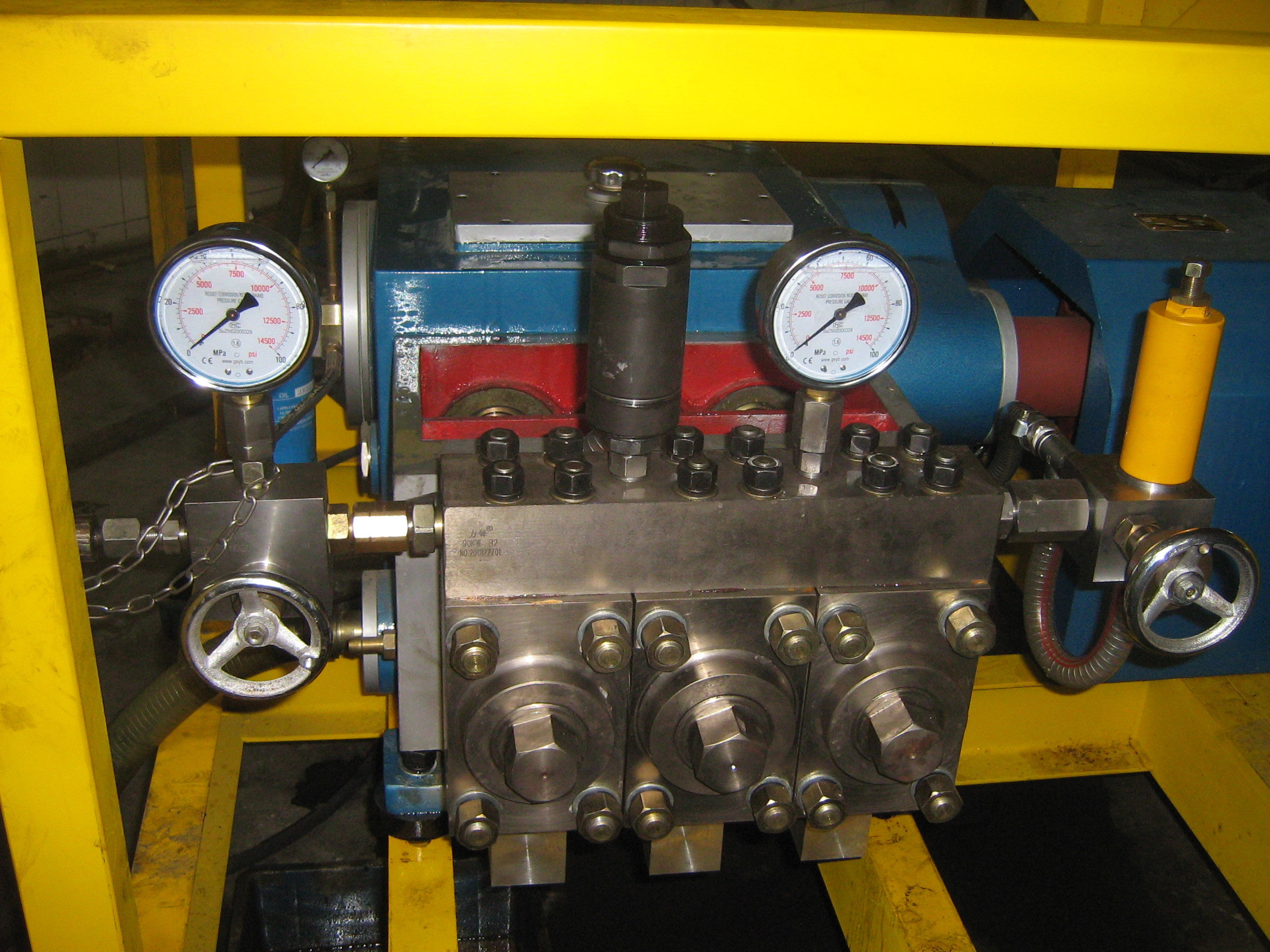 Ship Cleaning High Pressure Triplex Plunger Pump 1500 Bar Hydro Blaster Pump