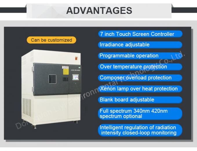 Laboratory Solar Simulator Aging Test Chamber 150L Xenon Weathering Test 1