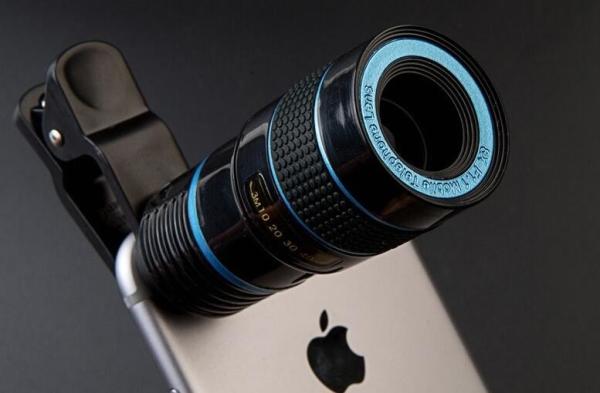 18mm Caliber 8x Telephoto Smartphone Lens , Cell Phone Telephoto Lens With