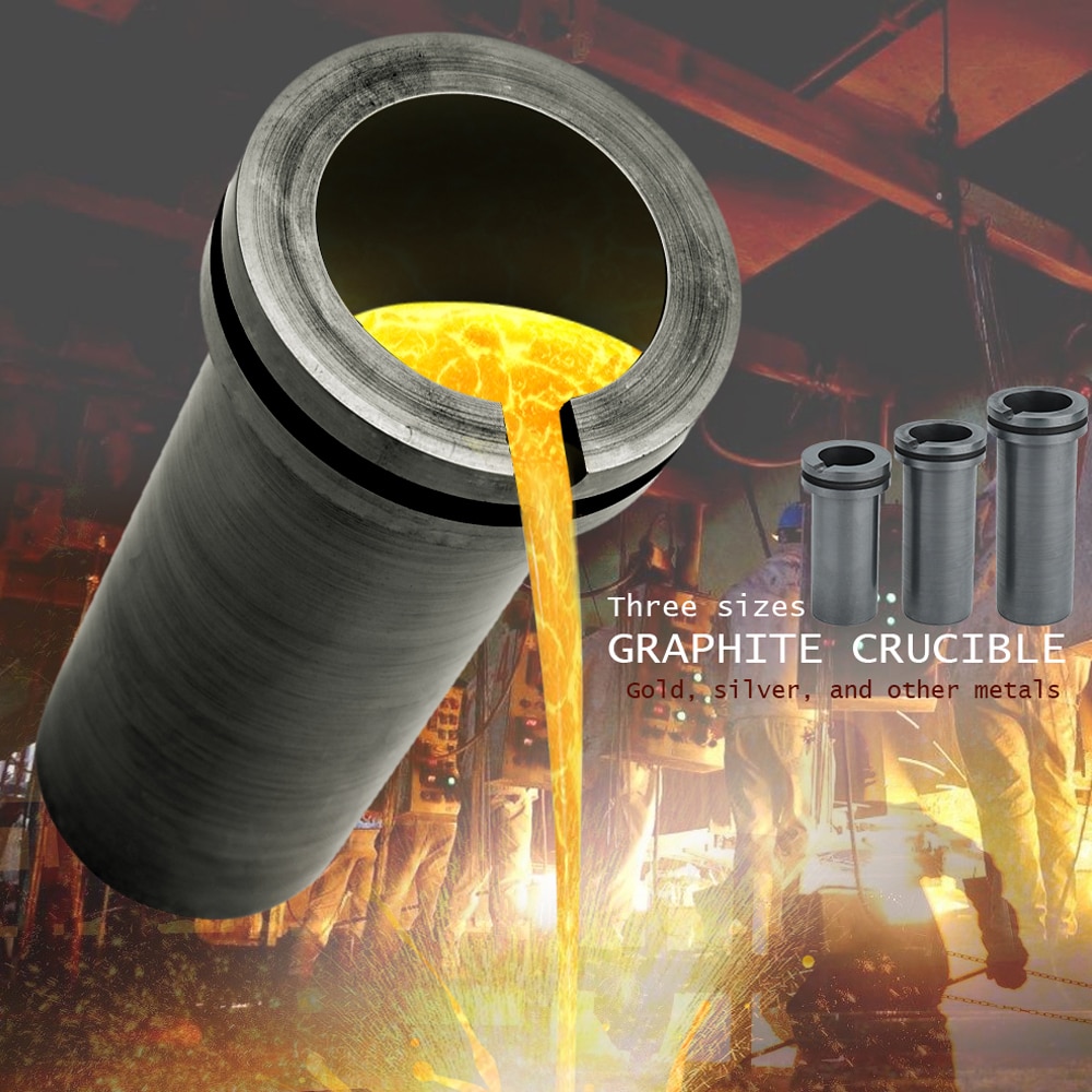 1kg/2kg/3kg tabletop High Purity Graphite Crucible For Jewelry Metal Melting