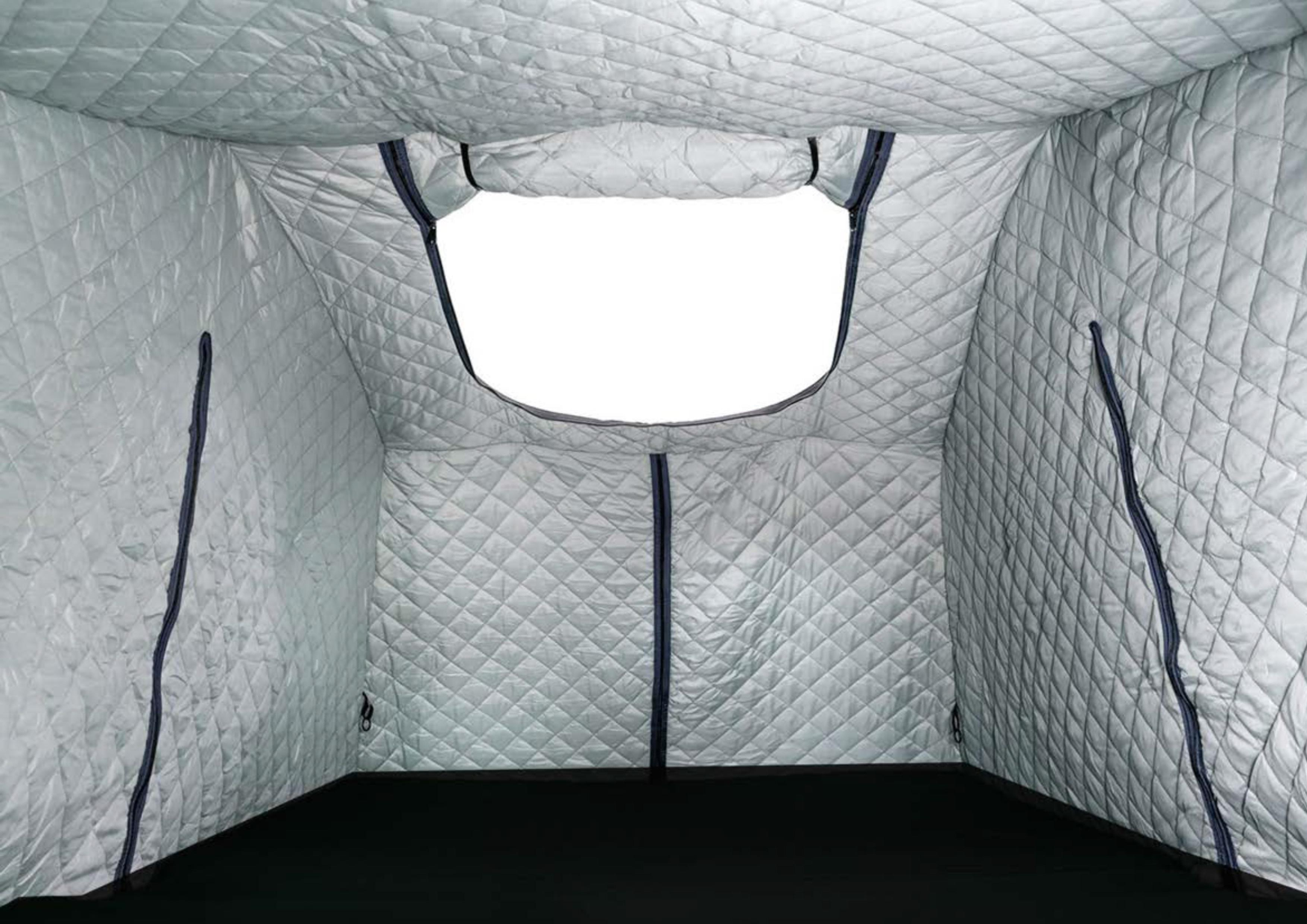 Aluminum Hard Shell Rooftop Tent for 4 Person Truck Camping Open Size 210*143*163cm