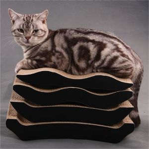 Cat Scratching Board with Catnip, Corrugated Cat Scratching Board with Premium