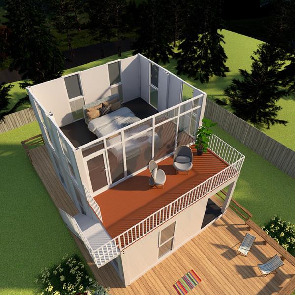 Prefabricated Luxury Mobile Wooden Steel Structure Living Container House for