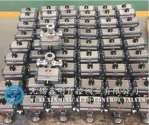 ball valve witth pneumatic actuator pneumatic flow control valves