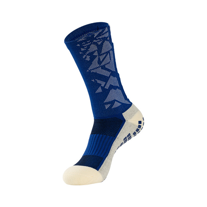 Casual Solid Color Soccer Socks for Men Custom Logo Compression Anti-Slip Sports Socks