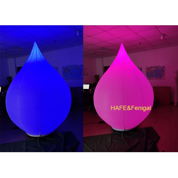 Quality 2.3 Meters Tall Lotus Inflatable RGB LED Balloon Light For Exhibition Halls for sale