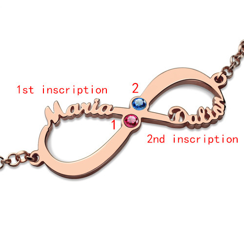 1.76in 5 Gram Custom Silver Bracelets Birthstone 5A CZ Name Letter Bracelet