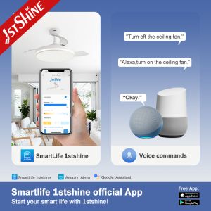 Modern 42-Inch Invisible Ceiling Fan Mdash Featuring A Starry Lampshade And 3