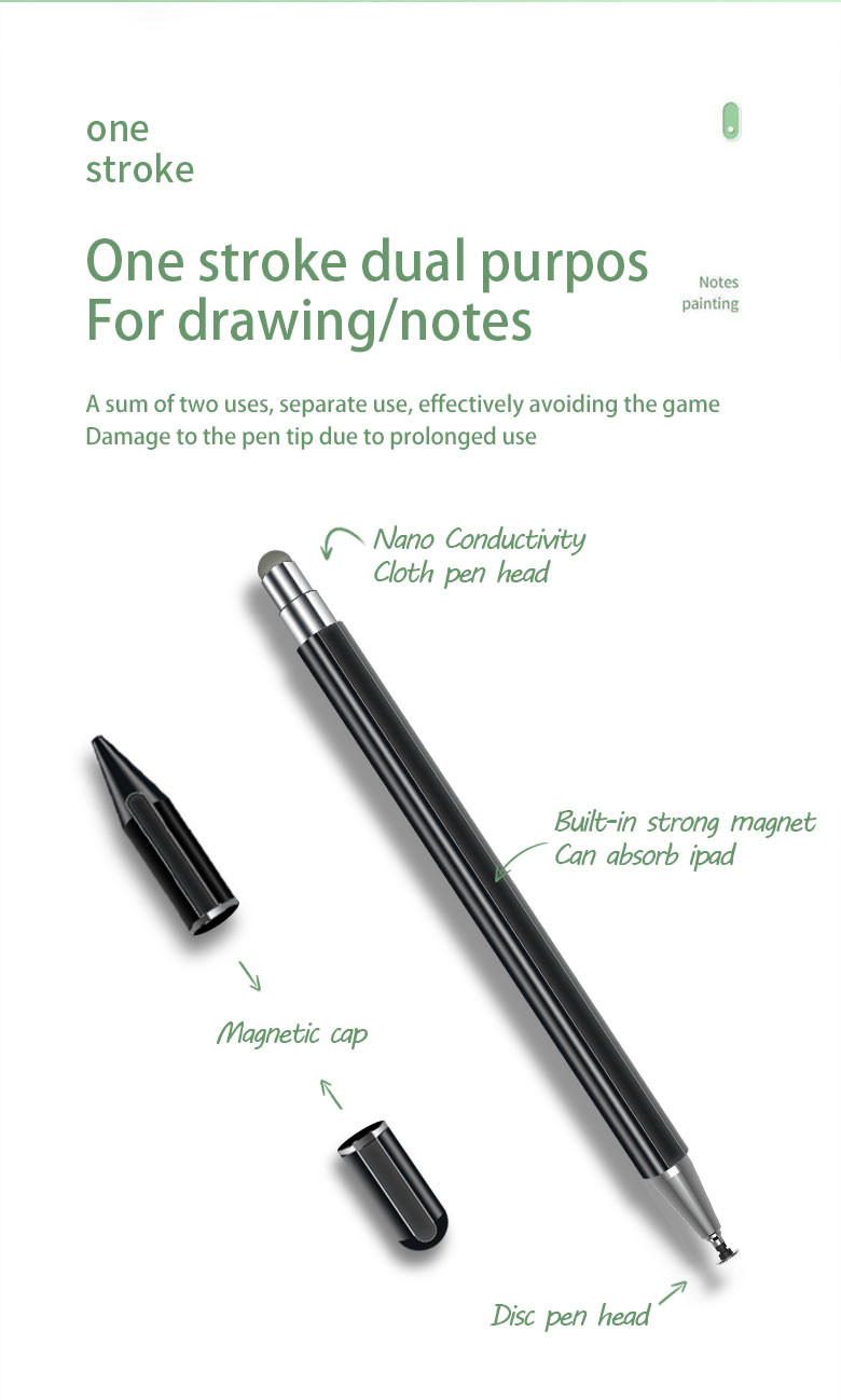 Rechargeable Ipad Stylus Ballpoint Pen With Digital Tips