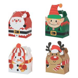  Silk Screen Printing Christmas Single Muffin Packaging Boxes 22g Manufactures