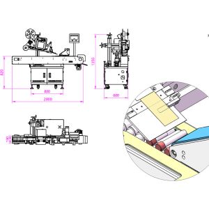 Fully Automatic Ampoule Tube Labeling Machine with Barcode Printer