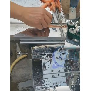 High Precision Aquatic Shrimp Processing Machine Sushi Shrimp Cutting Machine