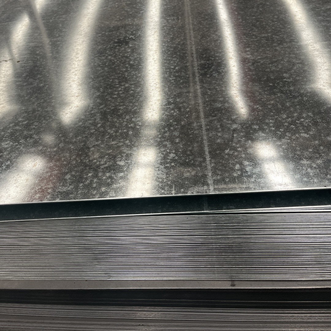JIS G3302 SGCC DX51D Hot Dip GI Sheet Plain Sheet Width 914mm 1250mm 80g/m2 For Corrugated Sheet
