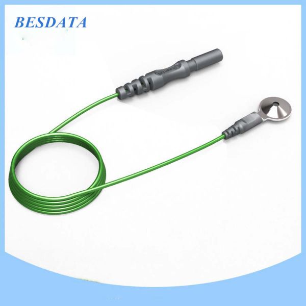 Quality Green EEG electrodes and cables for Clinical Analytical Instruments for sale