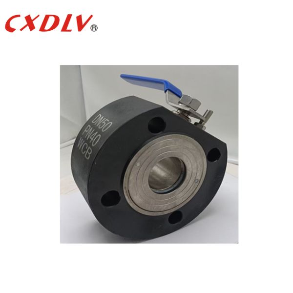Quality PN40 High Pressure Wafer Floating Ball Valve End Entry PTFE Seat With SS201 Handle Lever for sale