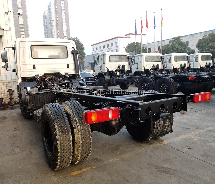 Left Steering Dongfeng 6x6 All Wheel Drive Cargo Truck Chassis Euro 3 Emission Standard