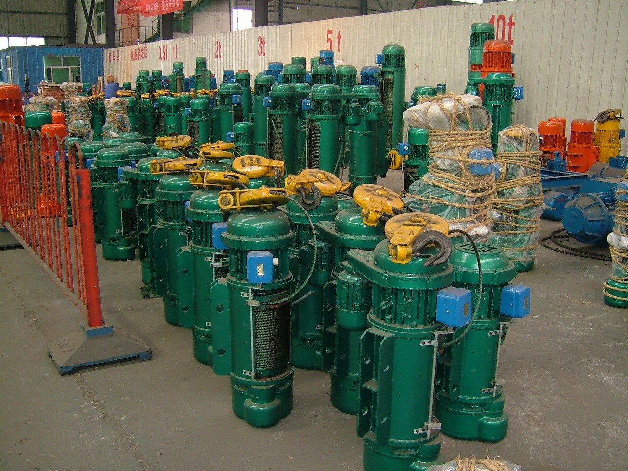 0.25T~20T Electric Wire Rope Hoist Single or Double Speed For Sale