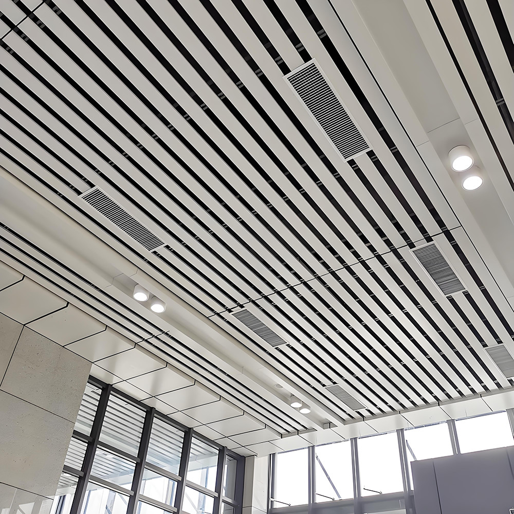 Metal Building Material Metal Aluminum Ceiling Strips Decorative Suspended Ceiling