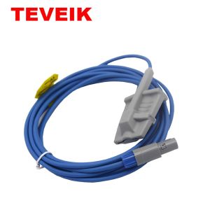 TPU Adult Finger Reusable Spo2 Sensor For Edan Patient Monitor Redel 8 Pin spo2