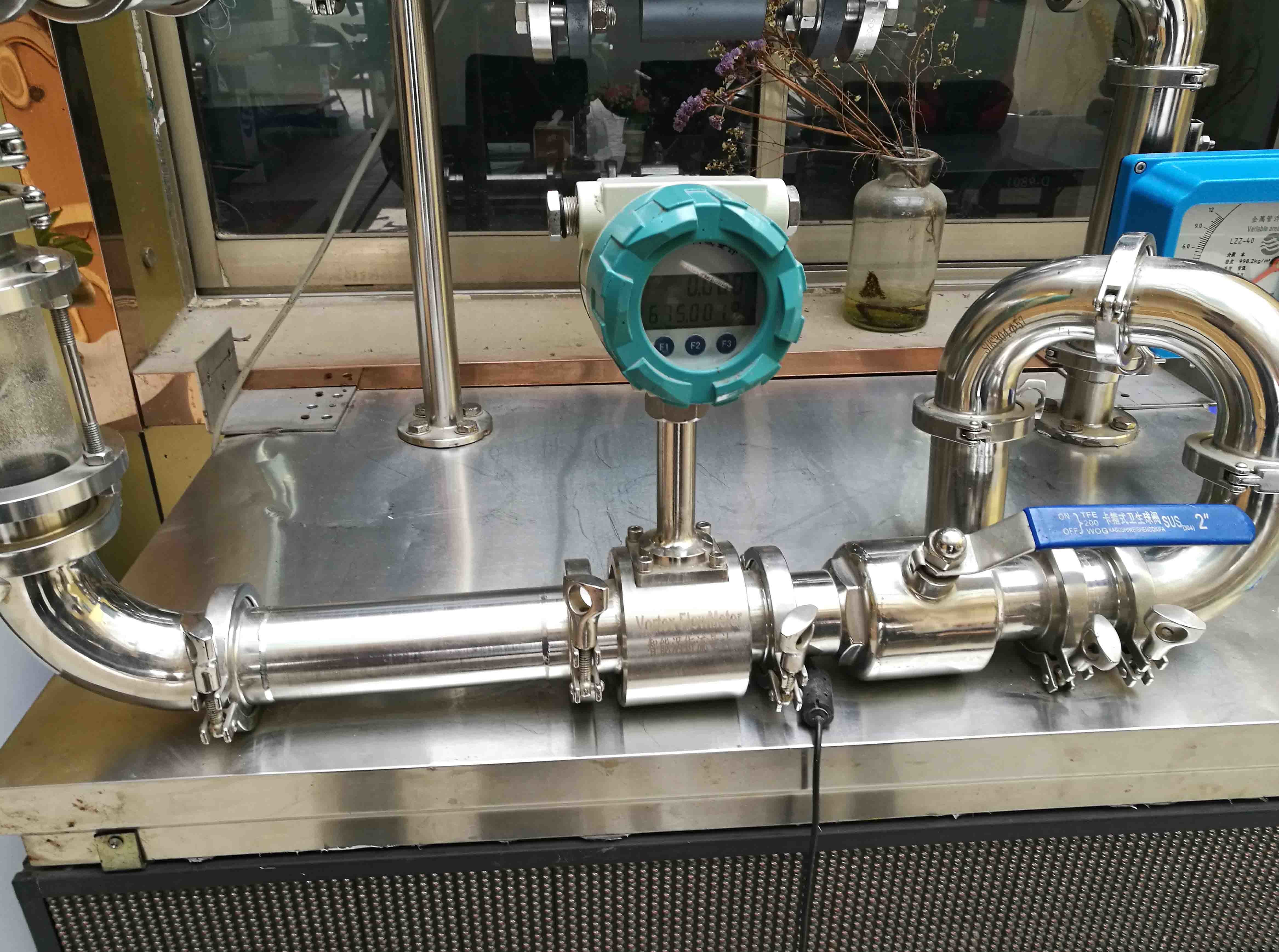 RS485 Turbine Flow Meter Flange Port