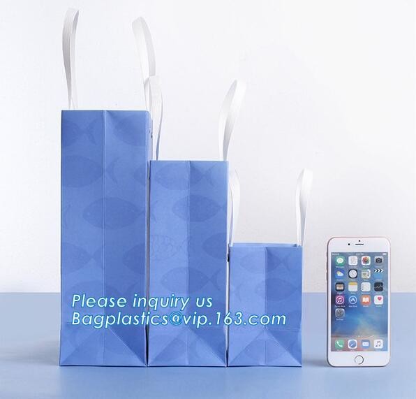 Luxury paper bags with handles Different Sizes,250gsm art paper shopping carrier bag custom printing with handle rope