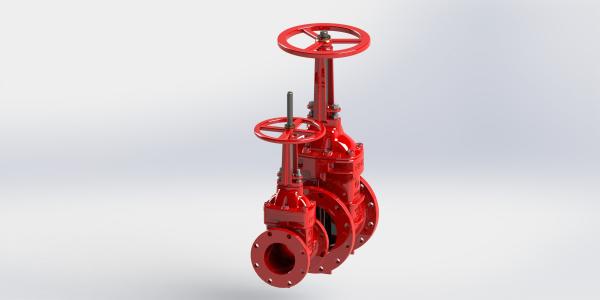Quality Vertical Wall Mounted Rising Stem Gate Valve For Fire Fighting UL Approved for sale