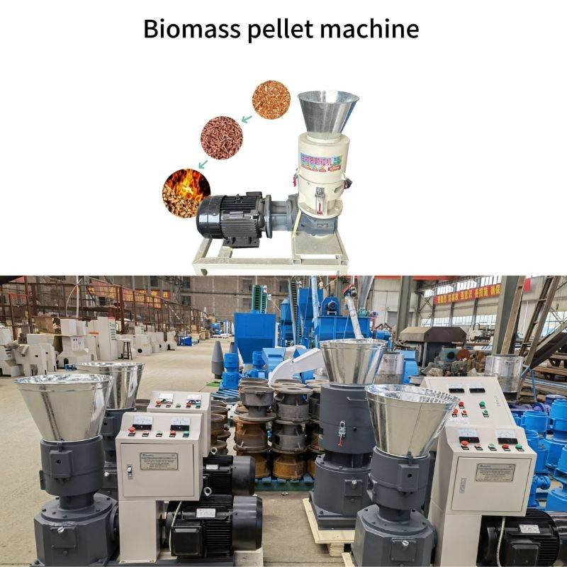 Diesel Engine Flat Die Wood Pellet Mill 600-900kg/H