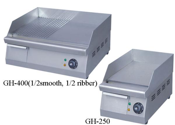 Table Top Restaurant Cooking Equipment Smooth / Ribber Stainless Steel Electric