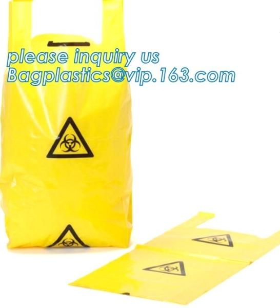 44 Gallon 37" X 50" Red Isolation Infectious Waste Bag / Biohazard Bag Linear