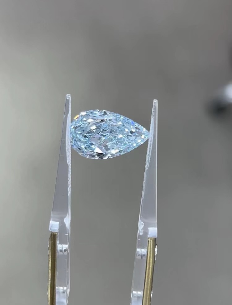 Man Made Real Diamonds pear loose diamond loose synthetic diamonds blue diamonds