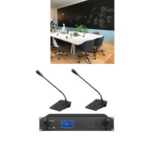 2 Chairman Unit Wireless Conferencing System With Voting Function UHF 3 Channels