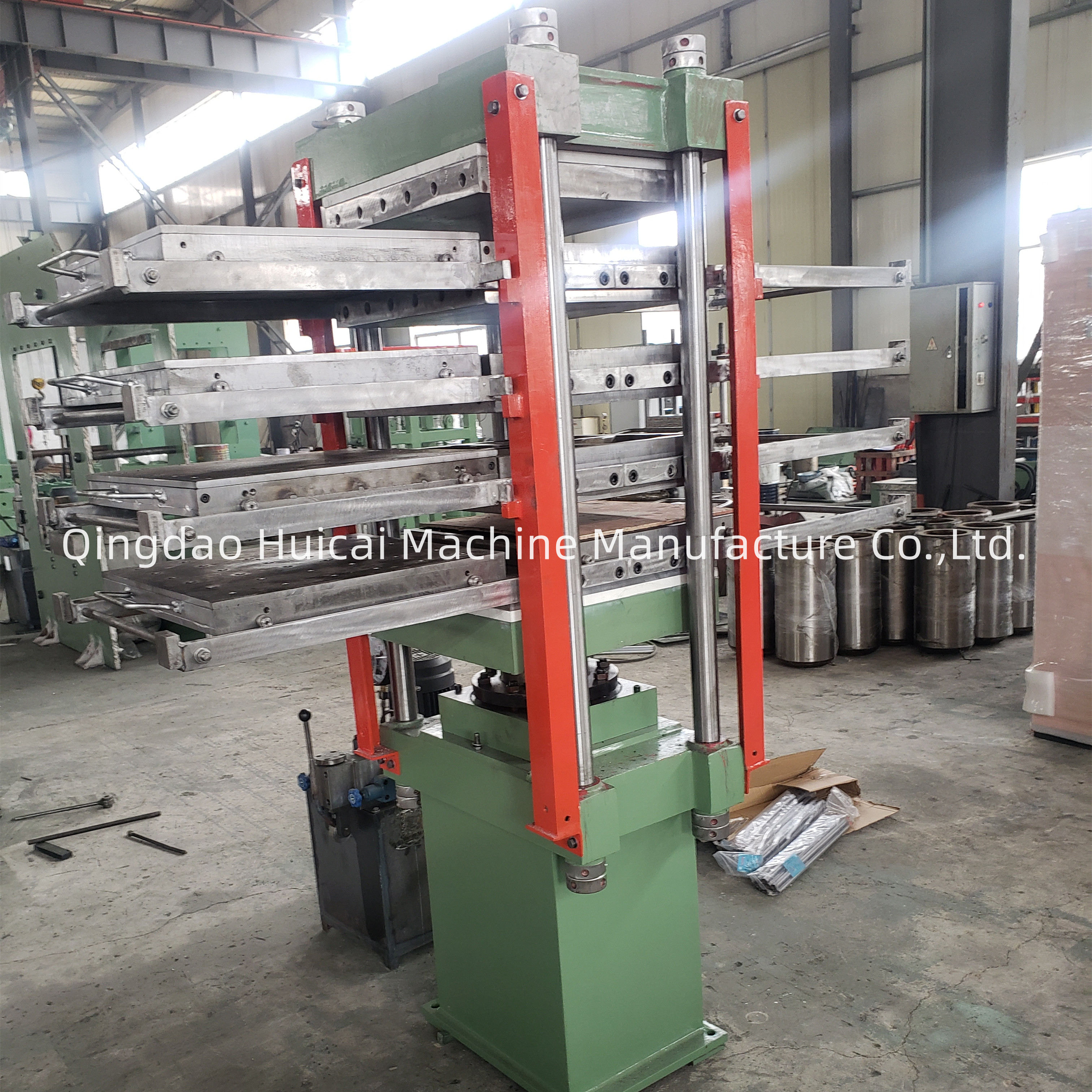 Long Service Life Rubber Tiles Vulcanizing Press Machine with Plate Clearance of 125 mm