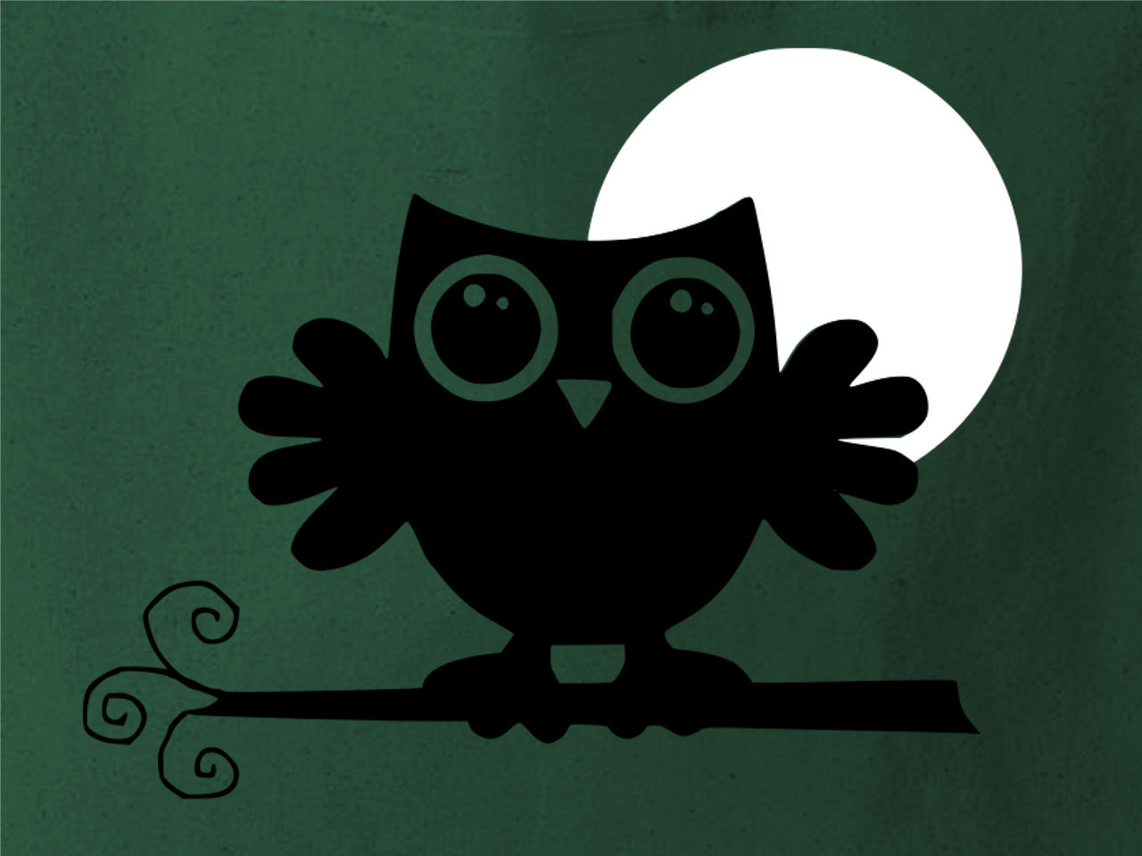 Cotton Tote Bag Women An Owl in the Moonlighteww
