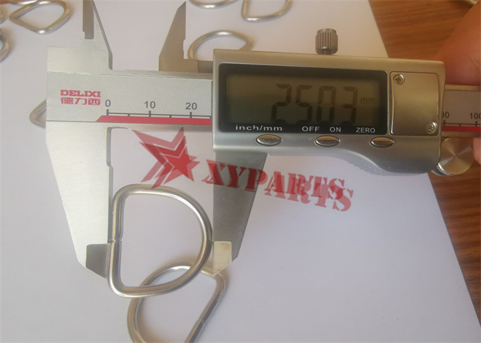 3 X 25 X 30 Mm Stainless Steel D Type Lacing Rings For Fixing Insulation Jackets