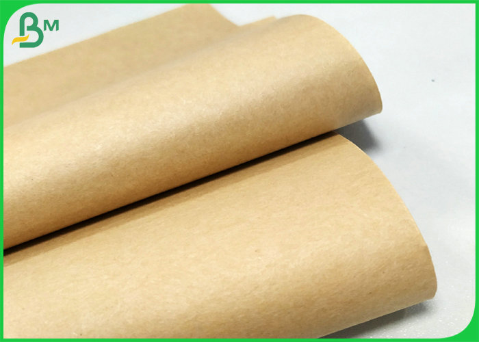 Eco-Friendly 50g Kraft Paper Brown Food Wrapping Paper Roll FSC FDA ISO