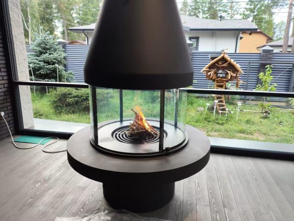European Style Luxury Furniture High Grade Black Modern Carbon Steel Round Table