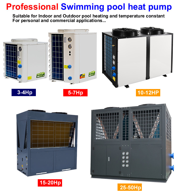 Economic Swimming Pool Heat Pump , Personal Indoor Air Source Heat Pump