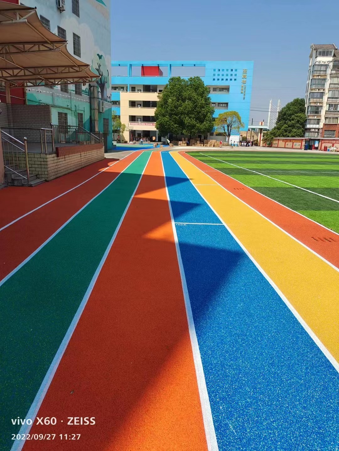 Customized Athletic Running Tracks Easy Installation With Fade Resistance
