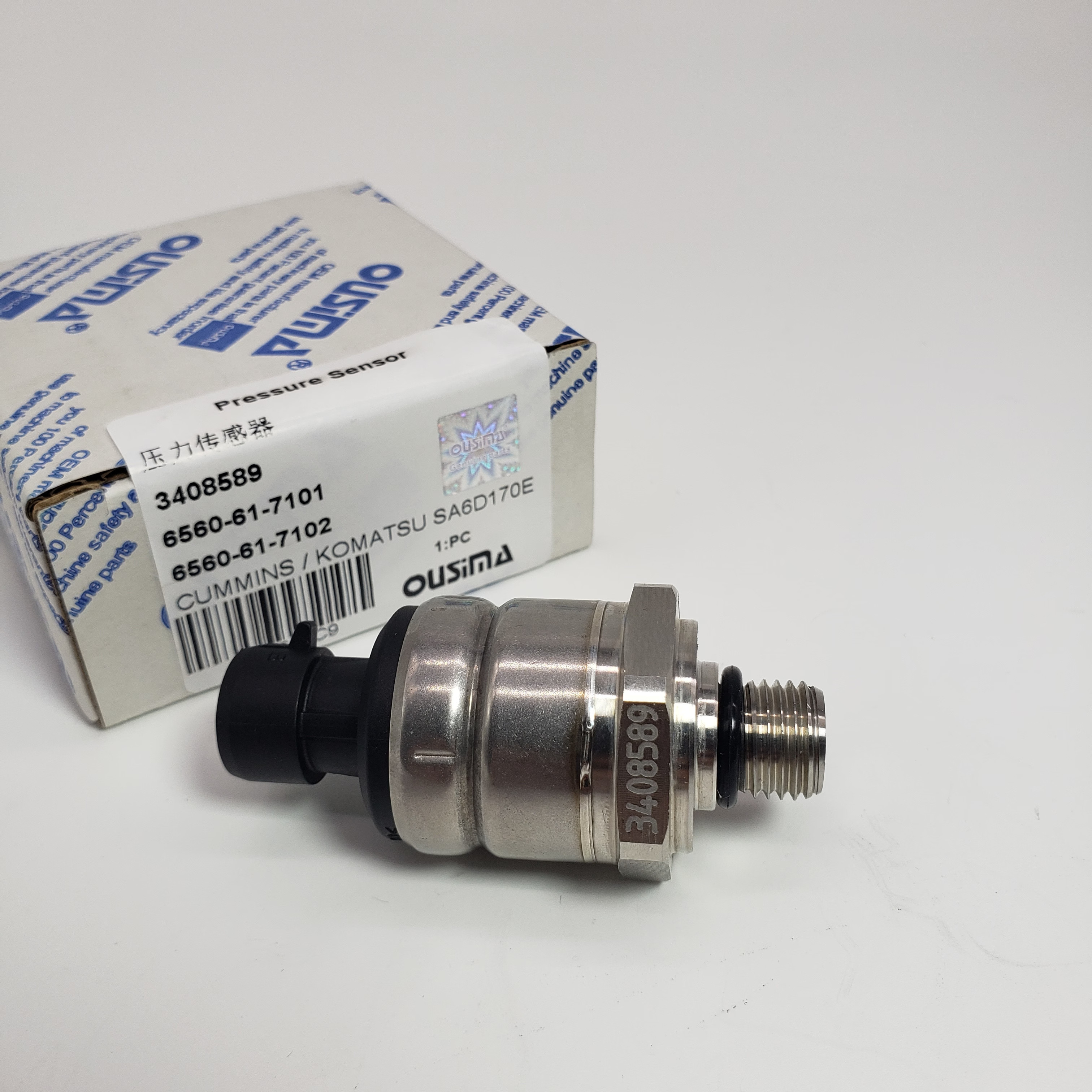 3408589 Pressure Sensor 6560-61-7101 6560-61-7102 For Cummins Komatsu SA6D170E