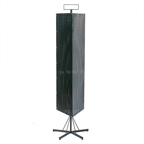 42mm Width 165mm Height Jewelry Pegboard Display ， Three Sides Rotating Brochure