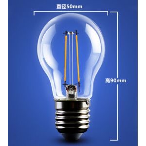 China golden base aluminum plastic C35 A60 E27 E14 Edison RGB COG lamp LED Filament Bulb Light on sale