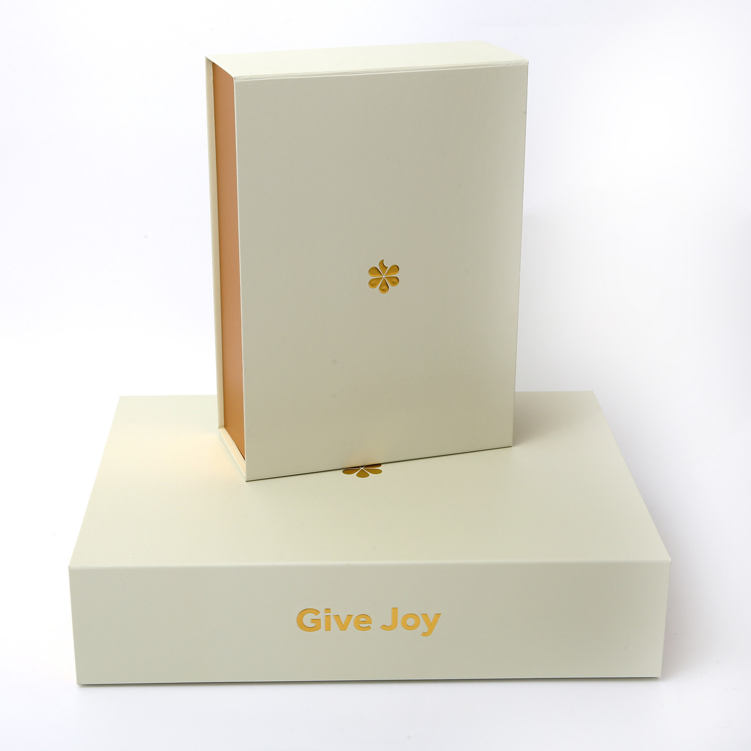 PDF Foldable Magnetic Gift Box Gold Foil Logo Garment Shoes Packaging