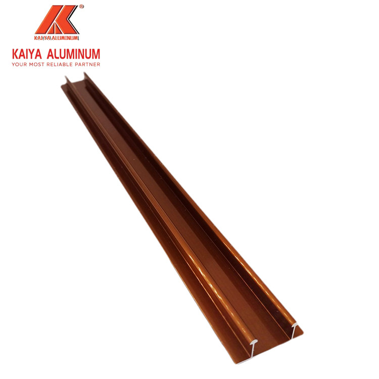 Gold Electrophoresis Extruded Aluminum Profiles T3 PVDF Finish