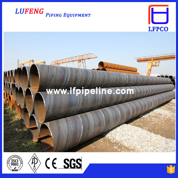 LSAW/ SSAW spiral round welded steel pipe used building material