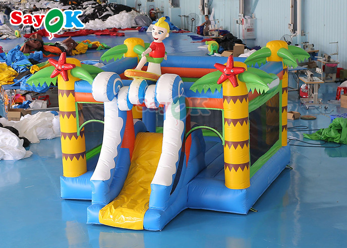 Customized Surf Boy Adventure Bounce House Inflatable Bouncy Castle Bounce Jumping