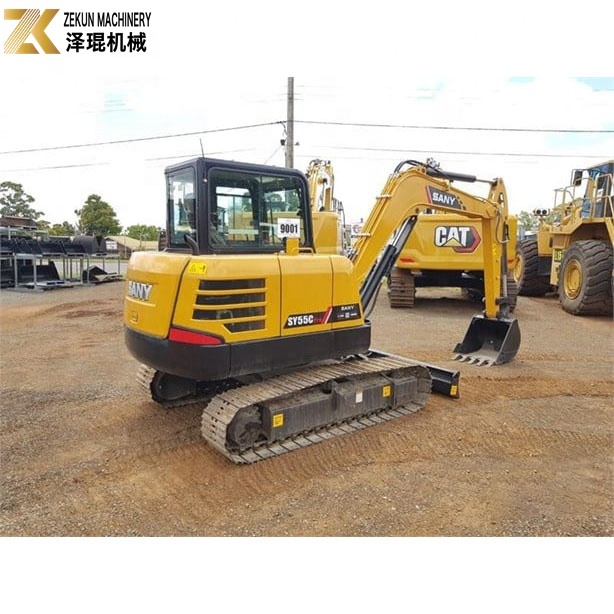 Original Used Mini Excavator SY55C With SY55C Accessories At Affordable