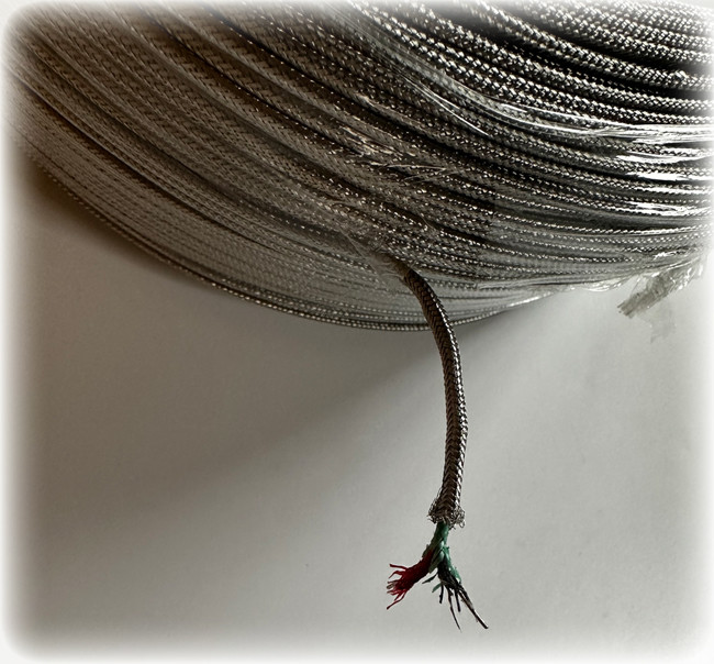 K Type Temperature Sensor Cable Oxidation Bright Surface 2 X 0.6mm