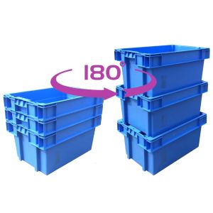 Stack And Nest Totes Heavy Duty Nesting Plastic Crates Logistics Container