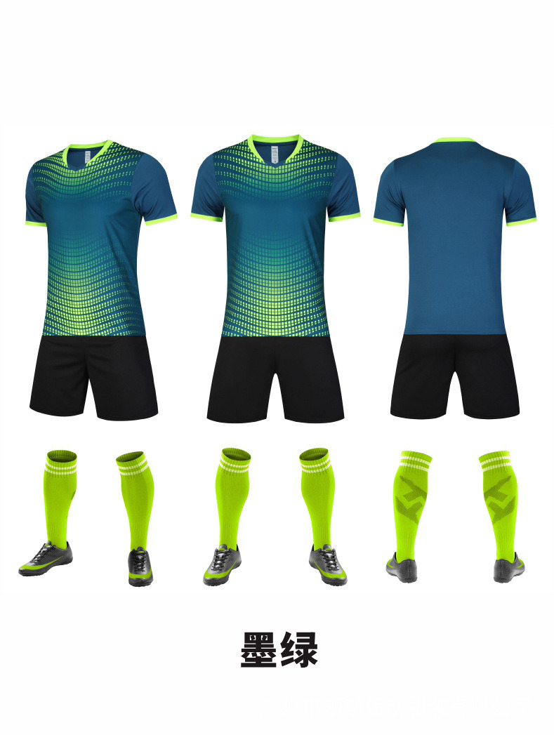 Sport Football Suit Print Adult Quick Drying Breathable Training Suit Competition Sports Suit