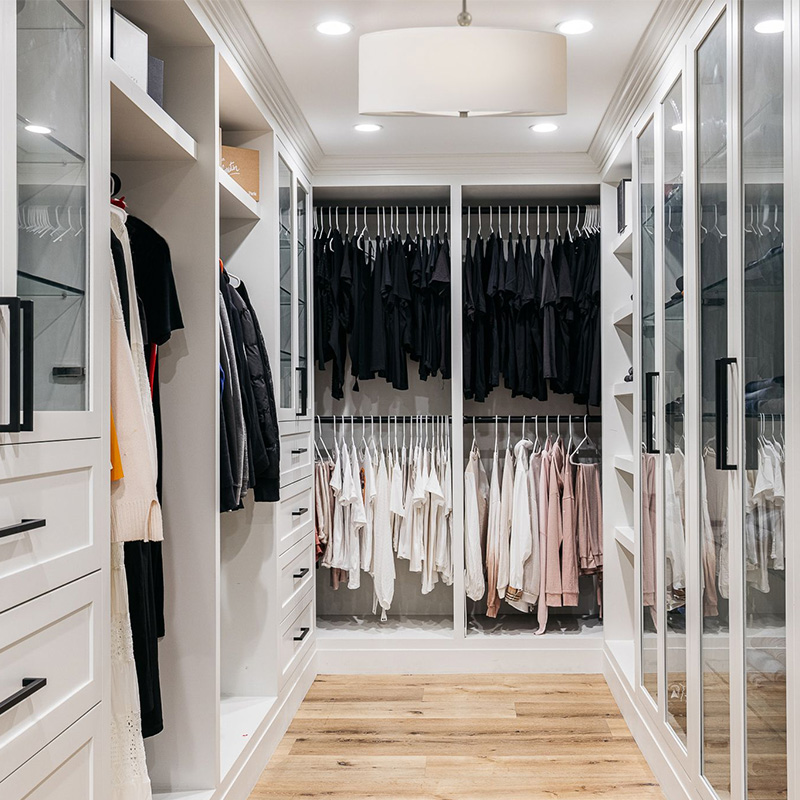 Bedroom Furniture Modern Walk-in Wooden Wardrobe Designs for Your Bedroom